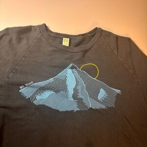 Royal Apparel Mt Hood Organic Cotton Sweatshirt Black Mens Large USA Made
